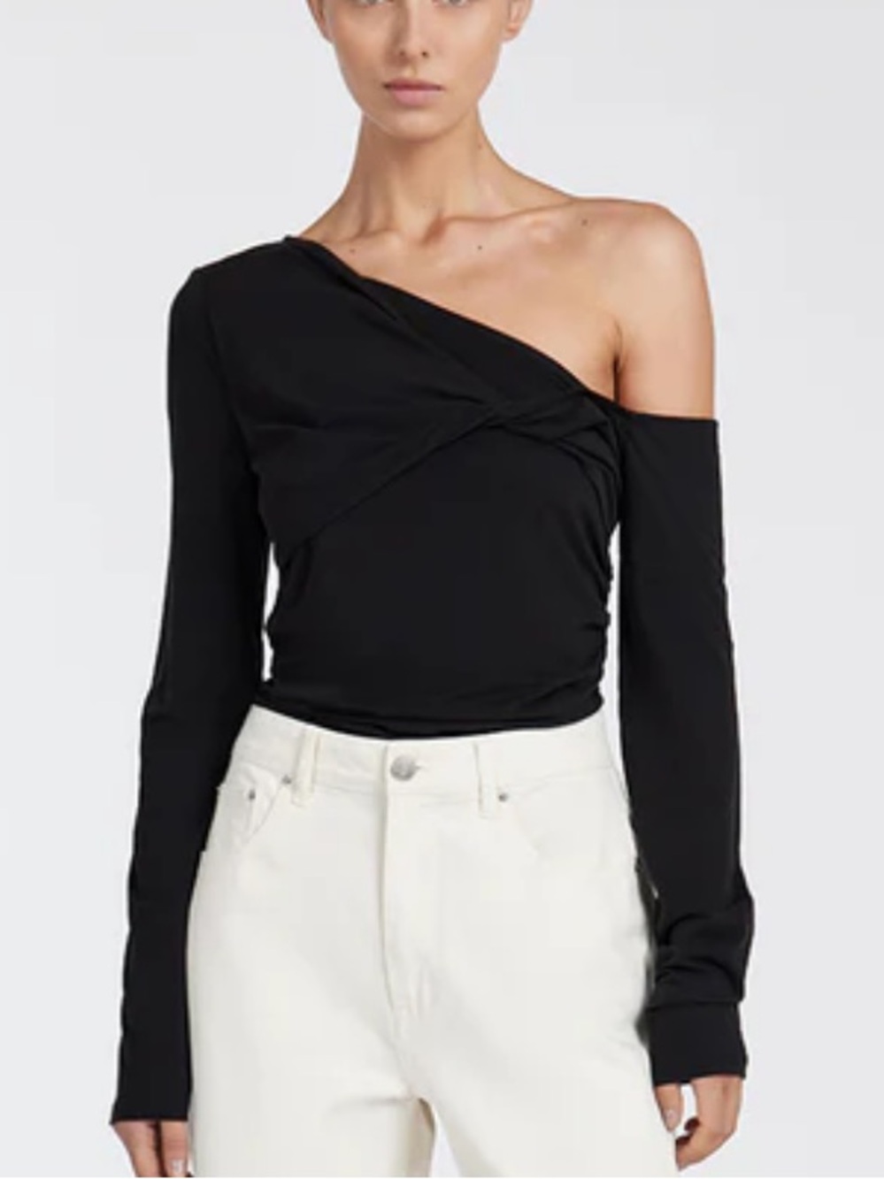 DISSH Off-Shoulder Black Top